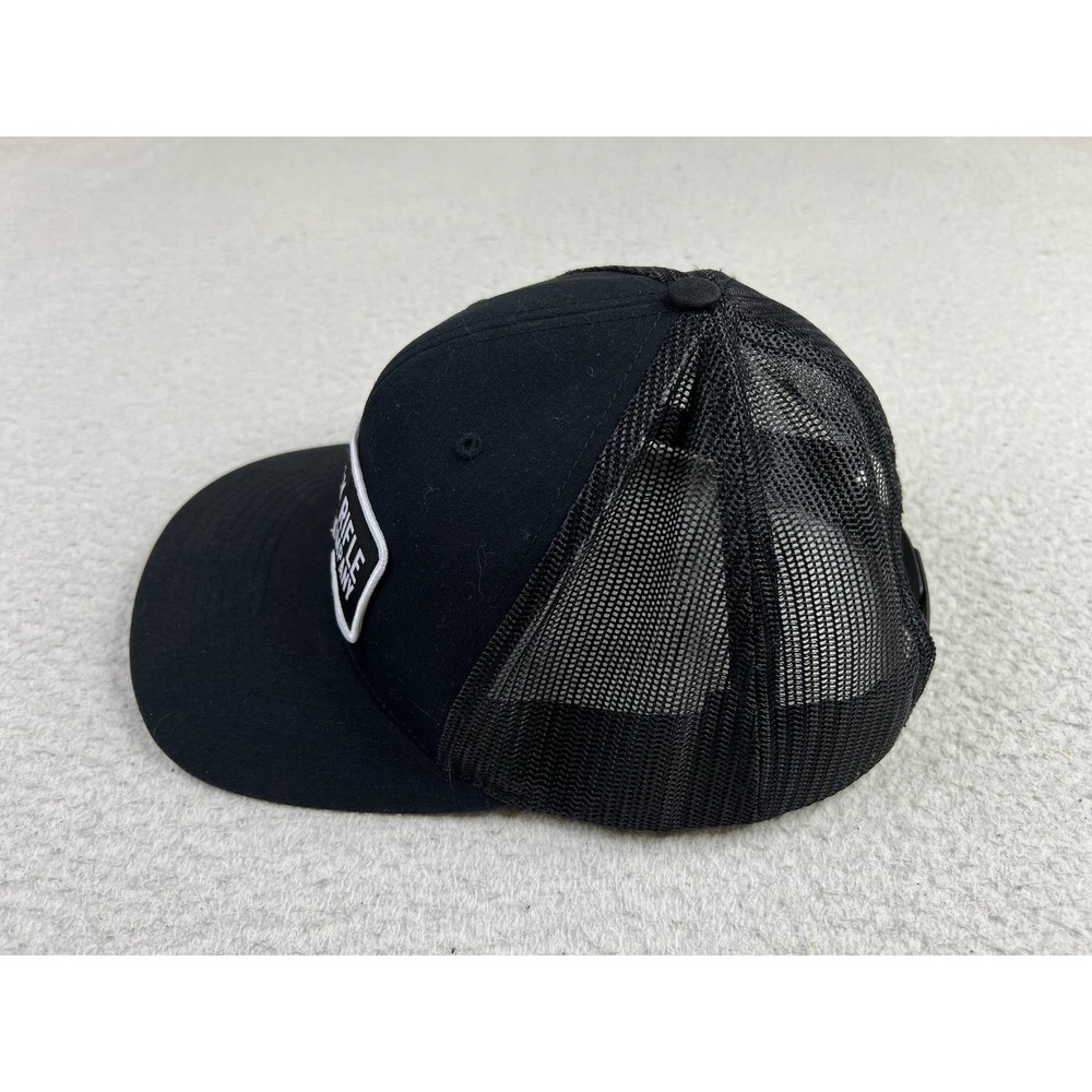 Black Rifle Coffee Company Hat Cap Snap Back One Size Black Mesh Trucker Mens - Picture 2 of 9